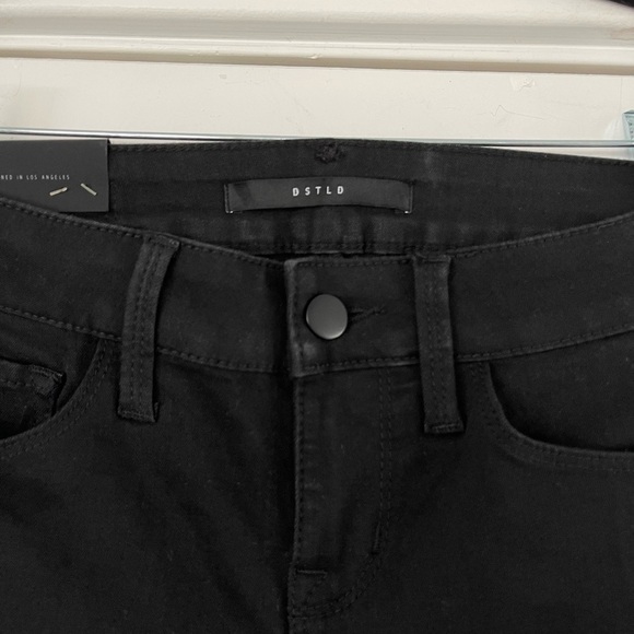 DSTLD Mid-rise Destroyed Denim Skinny Jean Black - 25x28 - Picture 4 of 8